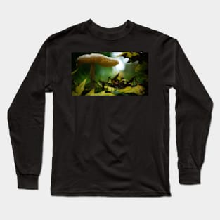 Mushroom in the Maple Leaves Long Sleeve T-Shirt